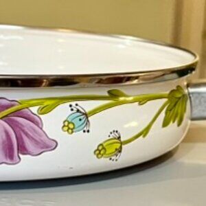 Vintage Villeroy & Boch~AMAPOLA Enamel Cookware10” Fry Pan Skillet~West Germany